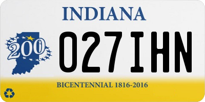 IN license plate 027IHN