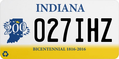 IN license plate 027IHZ