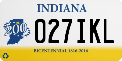 IN license plate 027IKL
