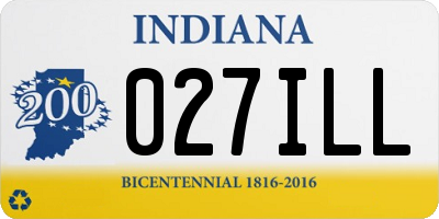 IN license plate 027ILL