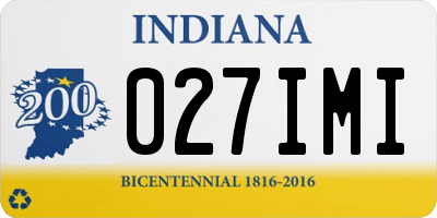 IN license plate 027IMI