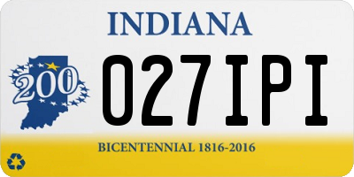 IN license plate 027IPI