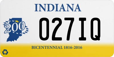 IN license plate 027IQ