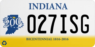 IN license plate 027ISG