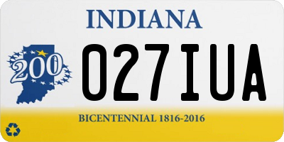 IN license plate 027IUA