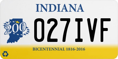 IN license plate 027IVF