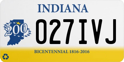 IN license plate 027IVJ