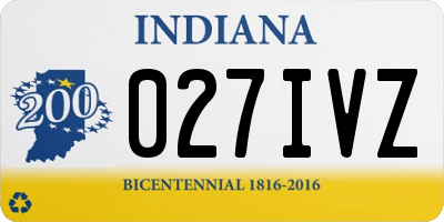 IN license plate 027IVZ