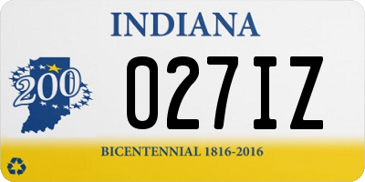 IN license plate 027IZ