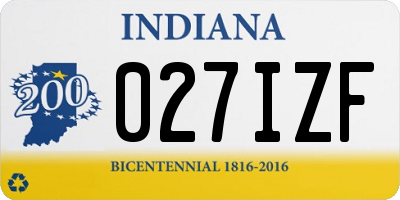 IN license plate 027IZF