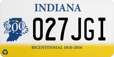 IN license plate 027JGI