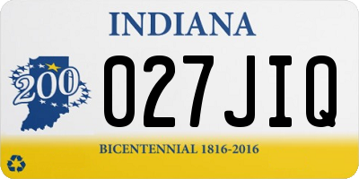 IN license plate 027JIQ