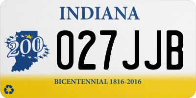 IN license plate 027JJB