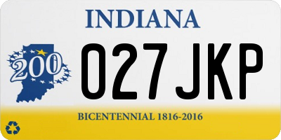 IN license plate 027JKP