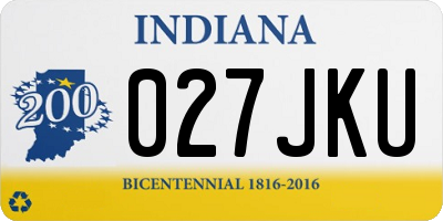 IN license plate 027JKU