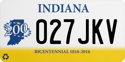 IN license plate 027JKV
