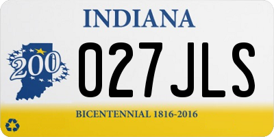 IN license plate 027JLS