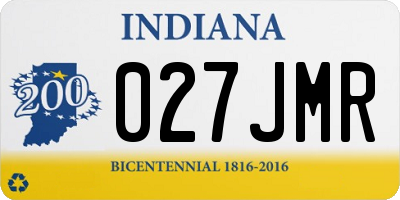 IN license plate 027JMR