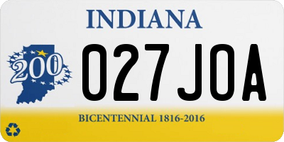 IN license plate 027JOA