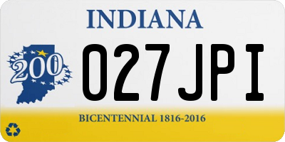IN license plate 027JPI