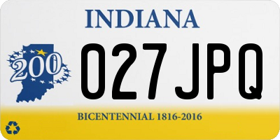 IN license plate 027JPQ
