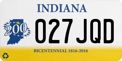 IN license plate 027JQD