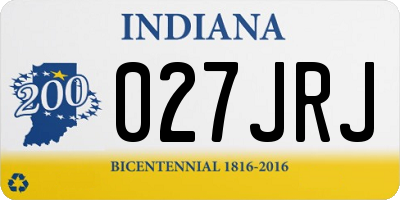 IN license plate 027JRJ