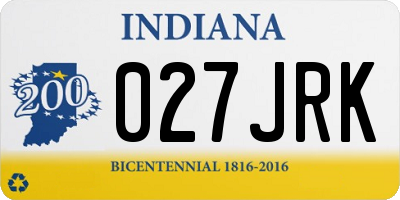 IN license plate 027JRK