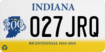 IN license plate 027JRQ