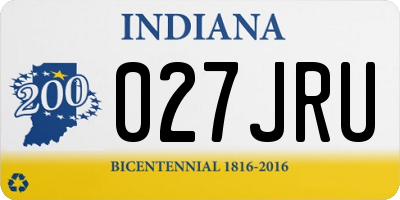 IN license plate 027JRU