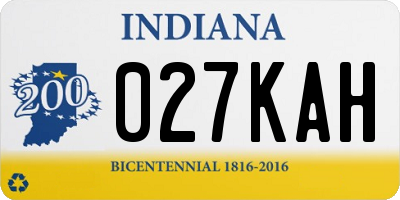 IN license plate 027KAH