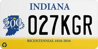 IN license plate 027KGR