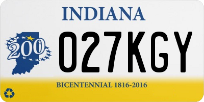 IN license plate 027KGY