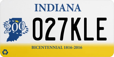 IN license plate 027KLE