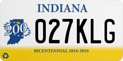 IN license plate 027KLG