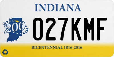 IN license plate 027KMF