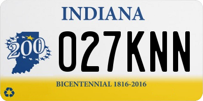 IN license plate 027KNN