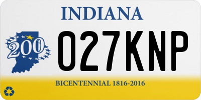 IN license plate 027KNP