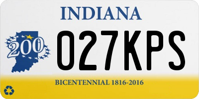 IN license plate 027KPS