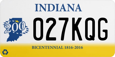 IN license plate 027KQG