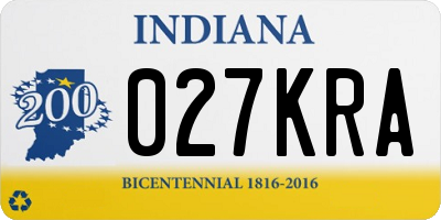 IN license plate 027KRA