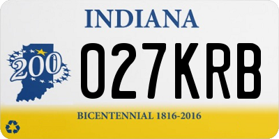 IN license plate 027KRB