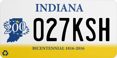 IN license plate 027KSH