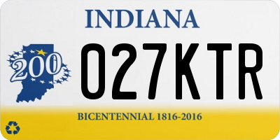 IN license plate 027KTR