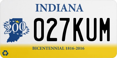 IN license plate 027KUM