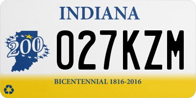 IN license plate 027KZM