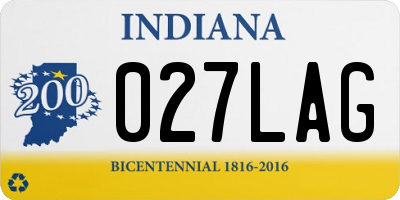 IN license plate 027LAG