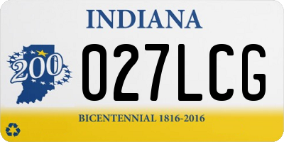 IN license plate 027LCG