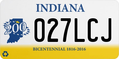 IN license plate 027LCJ