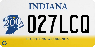 IN license plate 027LCQ